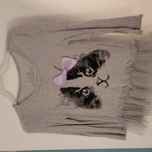 2T toddler girl cat shirt